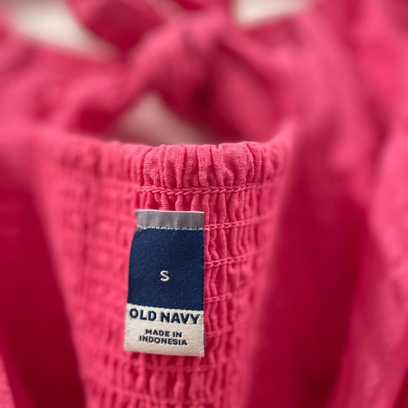 Old Navy Bright Pink Tiered Dress - Picture 2 of 3